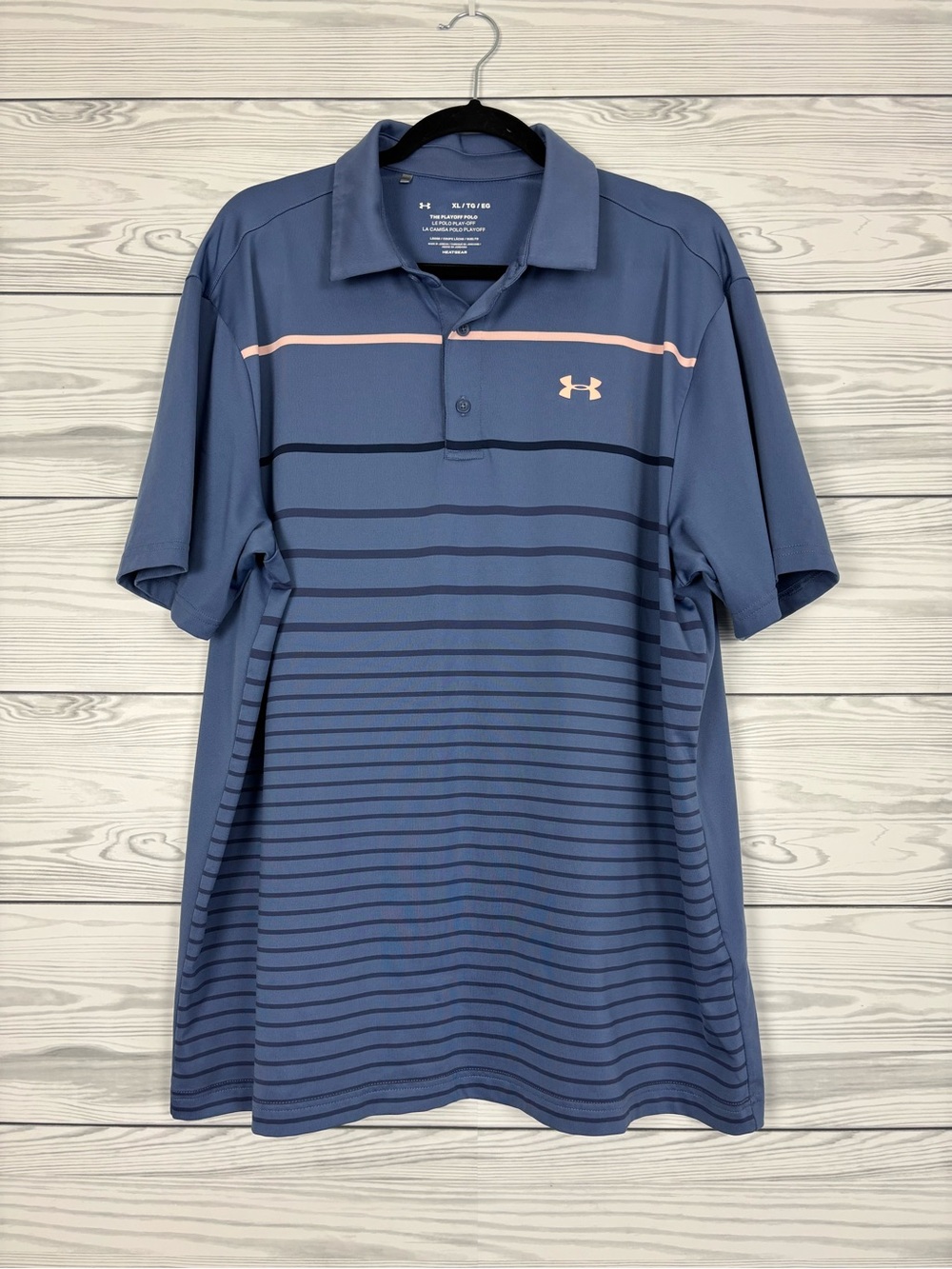 LOT (2) UNDER ARMOUR LOOSE HEAT HEAR THE PLAYOFF POLO SIZE XL LOT OF 2 - Picture 7 of 11